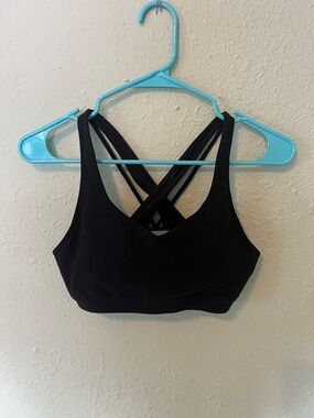 Athleta Black Crisscross Back Sports Bra